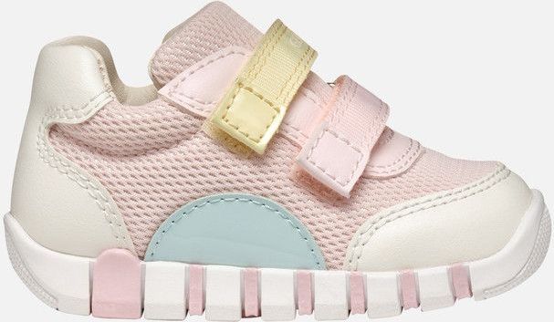 GEOX - Iupidoo Boy - Sneakers - Roze - Rindsveloursleder/Synthetisch