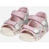GEOX - IUPIDOO - Sandalen - Zilver/Roze - Glanzend Textiel