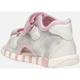 GEOX - IUPIDOO - Sandalen - Zilver/Roze - Glanzend Textiel