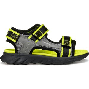 Geox - Airadyum - Sandalen - Marineblauw - Mesh en Gewaxte Leer