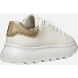 Geox - Puffypop - Lage Sneakers - Wit - Leerlook - Chunky Buitensole