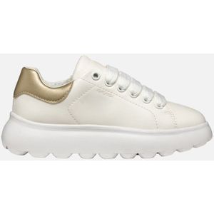 Geox J Puffypop Girl A Chaussures pour fille, Blanc et platine, 37 EU