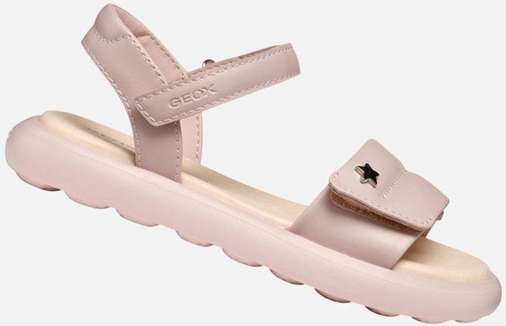 Puffypop - Meisjessandaal - Oudroze - Lederlook - Flatform Zool