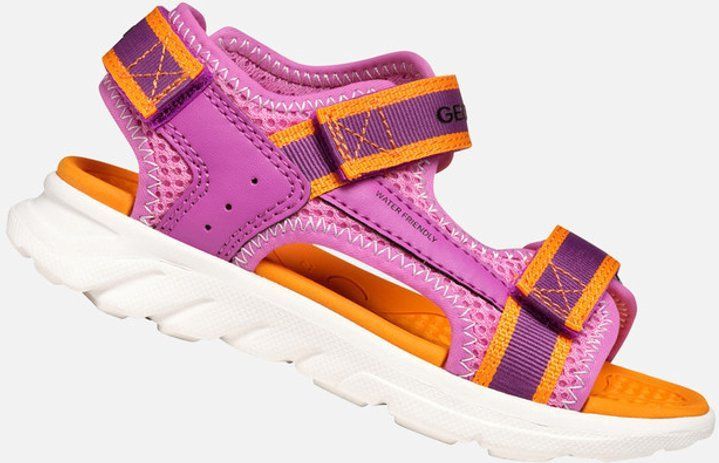 Geox - AIRADYUM - Sandalen - Pink/Oranje - Klittenbandsluiting - Watervriendelijk