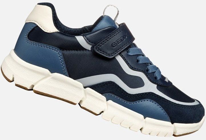 Geox - J559BA 0FU22 - Sneakers - Blauw - Polyester/Polyurethaan/Suède