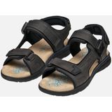 GEOX - U55ELB 000EK Sandalen - Bruin - Nubuck-effectmateriaal - Casual - Plat