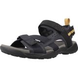 GEOX - TERRENO + GRIP - Sandalen - Marineblauw - Textiel en Nubucklook