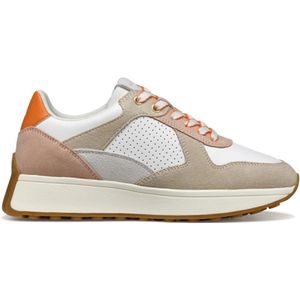 Geox - Amabel Sneakers - Veelkleurig - Leer - Ademend Ontwerp