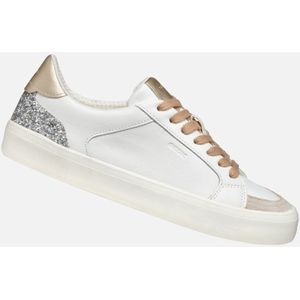 GEOX EMMELENY Sneakers - WIT - Nappa en Lederlook