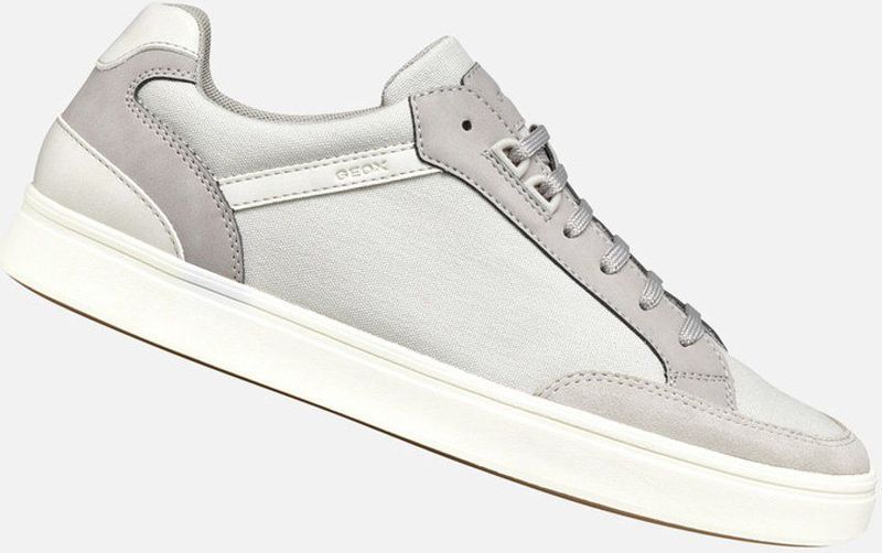GEOX - BALTMOORE - Sneakers - Lichtgrijs - Mix van Canvas en Lederlook