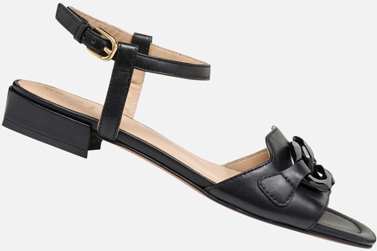 Geox - New Eraklia 15 - Sandalen - Zwart - Leer