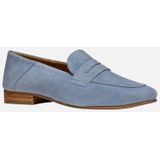 GEOX MANTINEA - Loafers - LICHTBLAUW - Suède