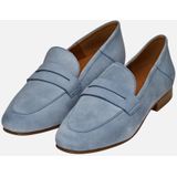 GEOX MANTINEA - Loafers - LICHTBLAUW - Suède