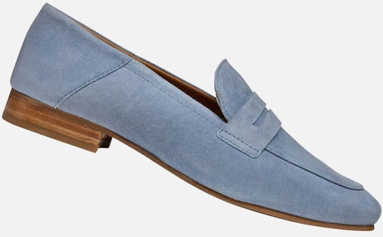 GEOX MANTINEA - Loafers - LICHTBLAUW - Suède