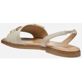 Geox - Naileen - Sandalen - Lichtgrijs - Leer - Met Metalen Gesp