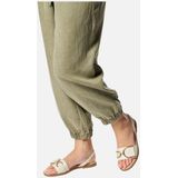 Geox - Naileen - Sandalen - Lichtgrijs - Leer - Met Metalen Gesp