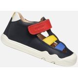 GEOX - STEPPIEUP Sneakers - Marineblauw/Multicolor - Nappa