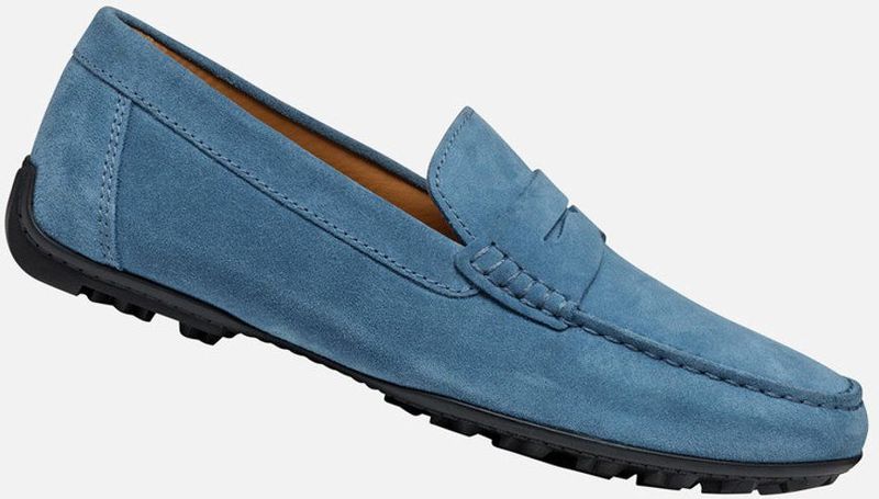 GEOX - KOSMOPOLIS + GRIP - Loafers - Donker Duifblauw - Suède