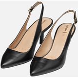 Geox - Kleopy - Teenslippers - Zwart - Leer