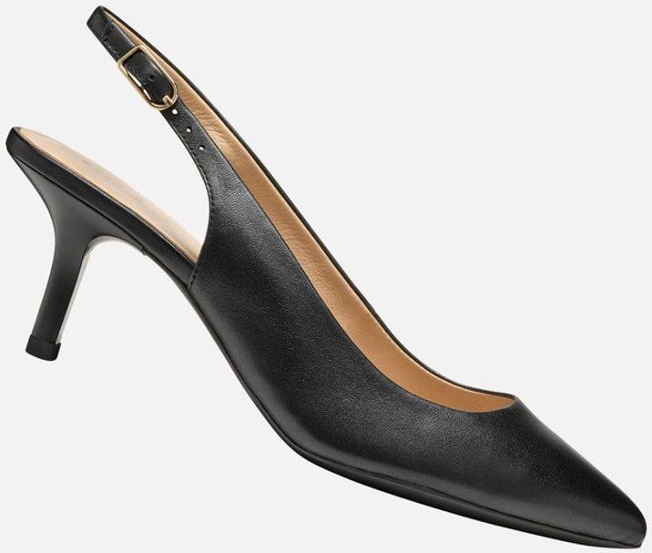 Geox - Kleopy - Teenslippers - Zwart - Leer