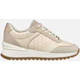 GEOX - DESYA - Sneakers - Melkwit/Lichtbeige - Lederlook/Suède