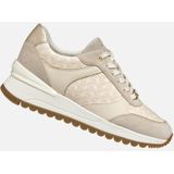 GEOX - DESYA - Sneakers - Melkwit/Lichtbeige - Lederlook/Suède