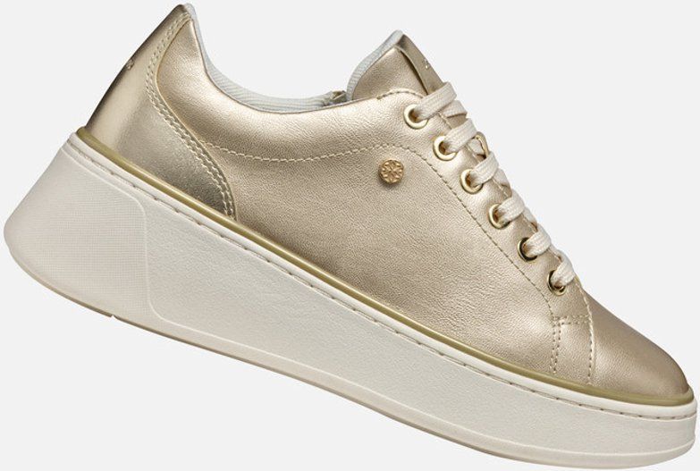 Geox - Sunnetty A - Sneakers - Lichtgrijs - Rubberen Zool - Traagschuim Inlegzool