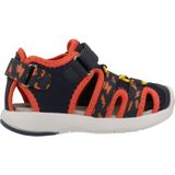 GEOX - MULTY - Sandalen - Marineblauw/Oranje - Mesh en Lederlook