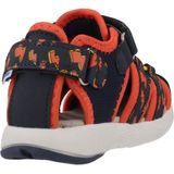 GEOX - MULTY - Sandalen - Marineblauw/Oranje - Mesh en Lederlook