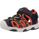 GEOX - MULTY - Sandalen - Marineblauw/Oranje - Mesh en Lederlook