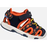GEOX - MULTY - Sandalen - Marineblauw/Oranje - Mesh en Lederlook
