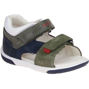 Geox - Zapito - Sandalen - Blauw - Suède en Leer