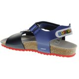 GEOX GHITA TIENERS Sandalen - Koningsblauw/Marineblauw - Lederlook