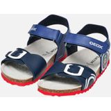 GEOX GHITA TIENERS Sandalen - Koningsblauw/Marineblauw - Lederlook