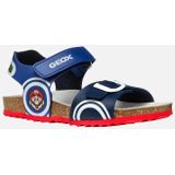 GEOX GHITA TIENERS Sandalen - Koningsblauw/Marineblauw - Lederlook