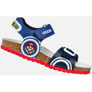 GEOX GHITA TIENERS Sandalen - Koningsblauw/Marineblauw - Lederlook