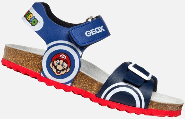GEOX GHITA TIENERS Sandalen - Koningsblauw/Marineblauw - Lederlook