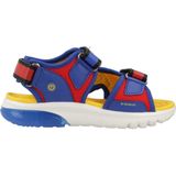 Geox - Ciberdron - Sandalen - Blauw - Mesh en Leerachtig Materiaal
