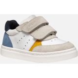 GEOX - NASHIK - Sneakers - Wit/Lichtblauw - Nappa/Suède