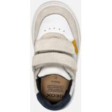 GEOX - NASHIK - Sneakers - Wit/Lichtblauw - Nappa/Suède