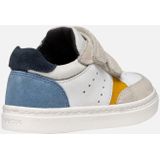 GEOX - NASHIK - Sneakers - Wit/Lichtblauw - Nappa/Suède