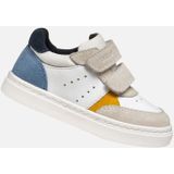 GEOX - NASHIK - Sneakers - Wit/Lichtblauw - Nappa/Suède
