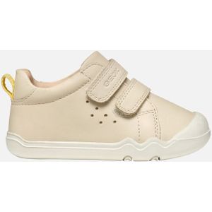 GEOX - STEPPIEUP Sneakers - LICHT IVOOR - Nappa - Klittenbandsluiting
