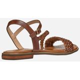 GEOX - SOZY PLUS - Sandalen - TABAK/LICHTGOUD - Leer/Metallic Leer
