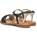 Geox D Sozy S A Slide Sandalen, voor dames, zwart, 36,5 EU, zwart, 36.5 EU