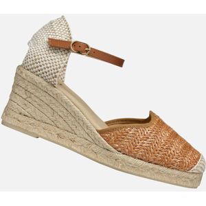 Geox - Gelsa Low - Sandalen - Raffia - Leer en Textiel - Dames