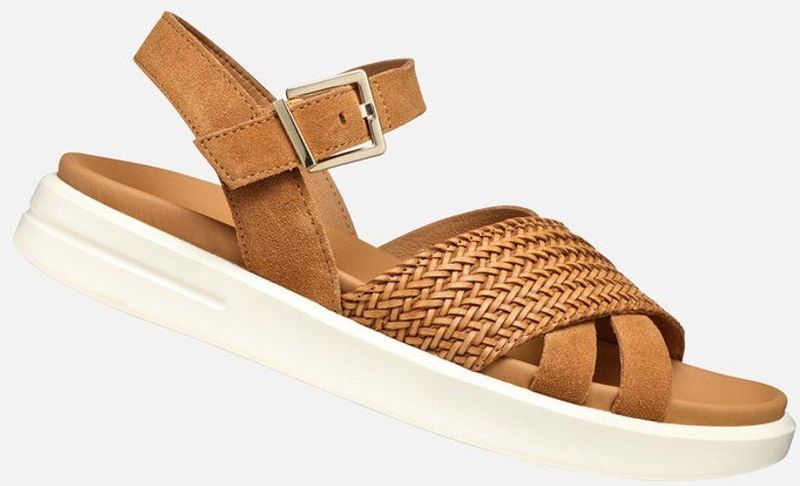 Geox - Xand 2S - Sandalen - Zwart - Suède - Dames