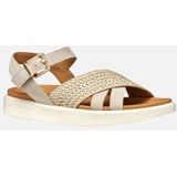 GEOX - XAND 2S - Sandalen - Lichte Taupekleur - Suède - Gekruiste Banden