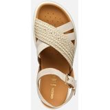 GEOX - XAND 2S - Sandalen - Lichte Taupekleur - Suède - Gekruiste Banden