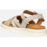 GEOX - XAND 2S - Sandalen - Lichte Taupekleur - Suède - Gekruiste Banden